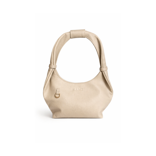 Celia In Beige - Genuine Leather