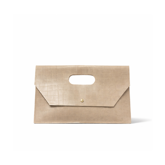 Luna Clutch in Beige