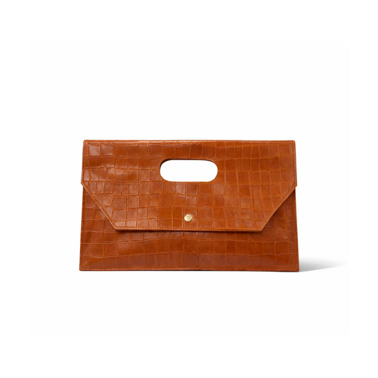 Luna Clutch in Brown